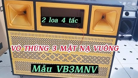 Vỏ loa 3 mặt nạ lắp bo mạch19×38 VB3MNV/Tiên Tiến Audio