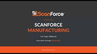 Sage 100 Production Management Automation: Production Tracking Made Easy