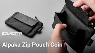 Обзор кошелька с отсеком для монет Alpaka Zip Pouch Coin