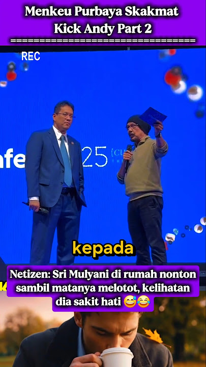 Minister of Finance Purbaya Checkmate Kick Andy Part 2