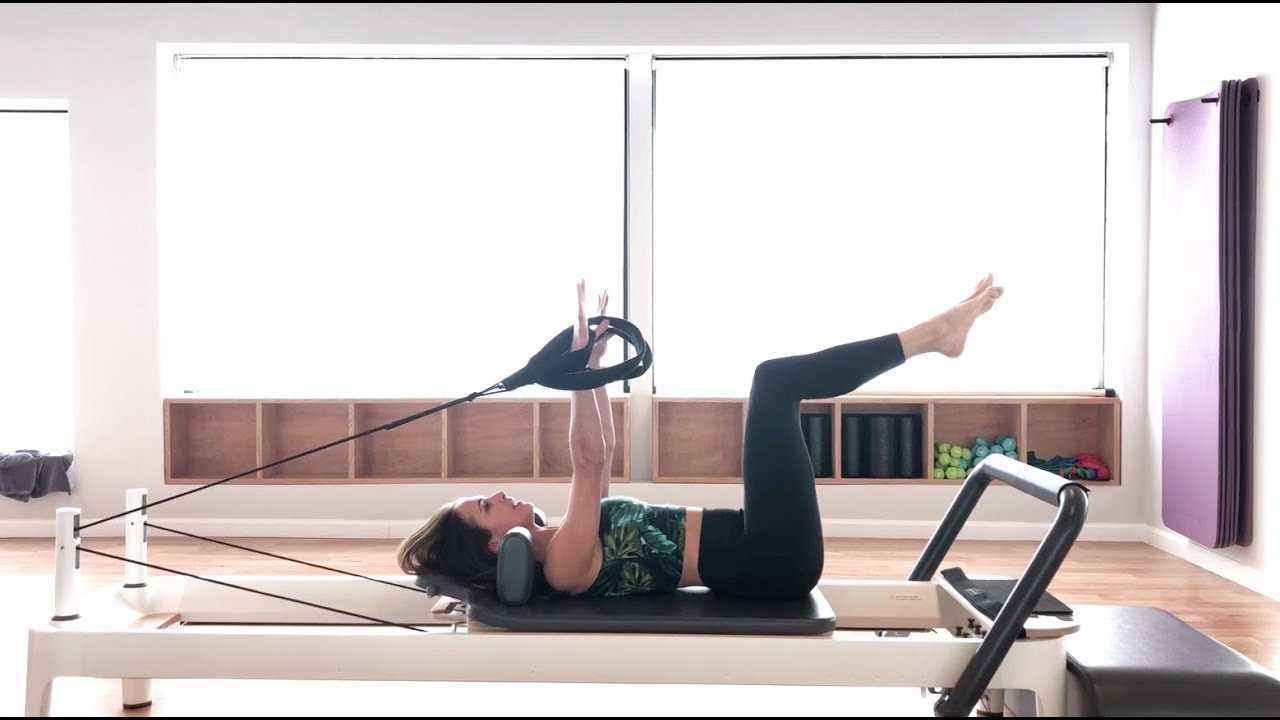 Pilates Move Demo Ab Curl on the Reformer YouTube