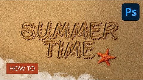 How to Write in the Sand in Adobe Photoshop