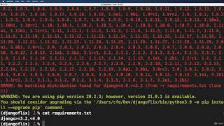 3  Setup Project   Workspace - Django Flix - Build a Netflix-Like Service in Django & Python
