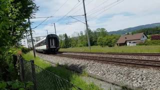 Sbb salonwagen vorbeifahrt bei Uzwil