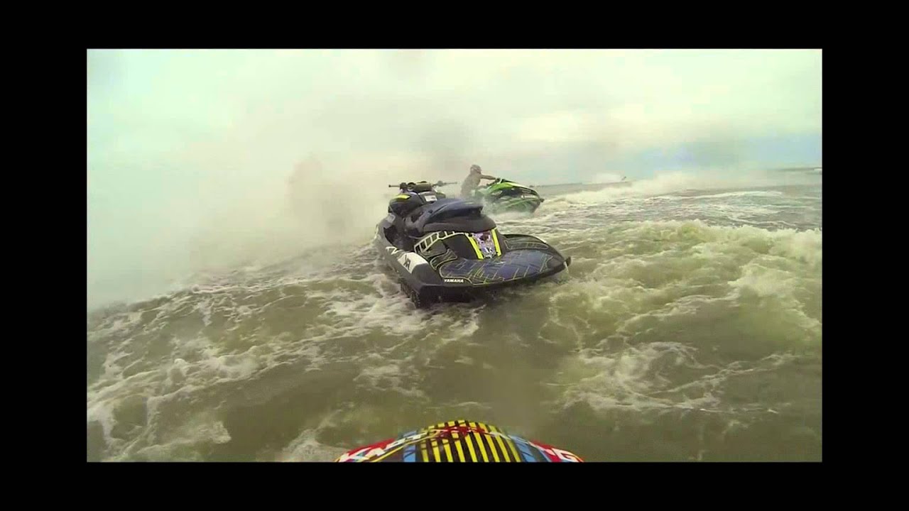 1st Lap Jet Ski Crash, Pro Am Stock Class, 2014 Yamaha FZR SVHO