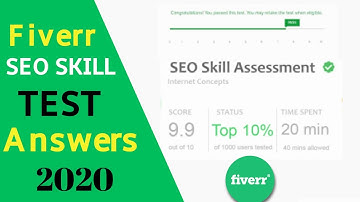 Fiverr SEO Test Answers 2020, Fiver SEO Skill Test Answers, NEW UPDATED ANSWERS