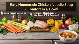 Easy Homemade Chicken Noodle Soup Recipe Comfort Food In Under 1 Hour