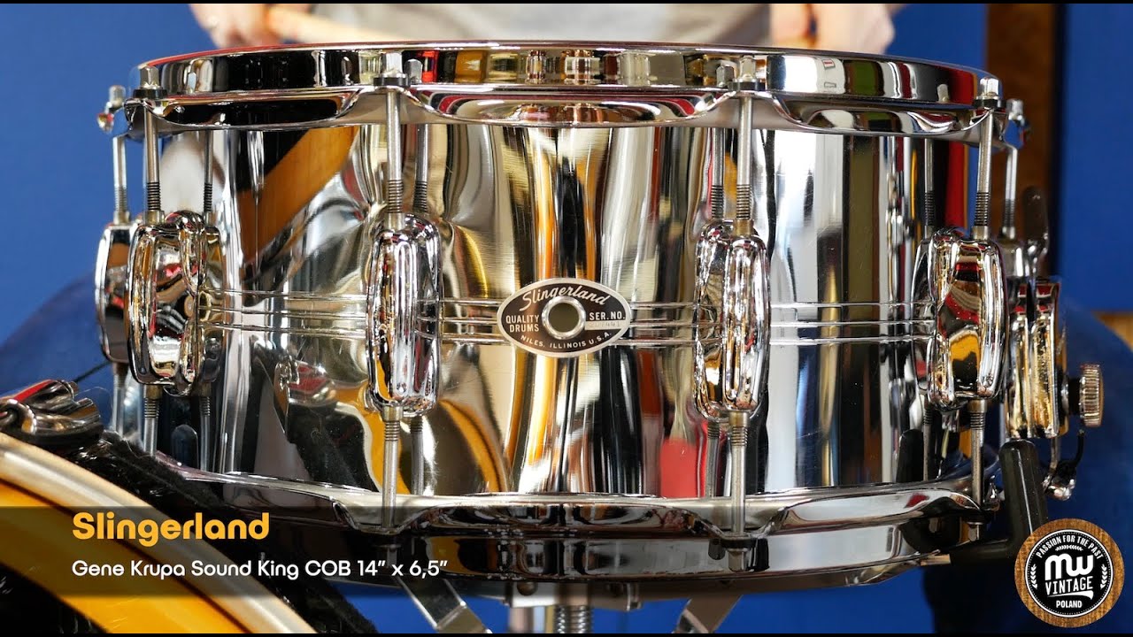 MW-Vintage.pl - Slingerland Gene Krupa Sound King COB 14” x 6,5 