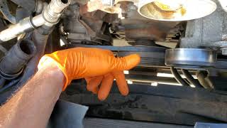 Water Pump removal with a stuck fan clutch nut 2005 Hummer H2 6.0 Vortec