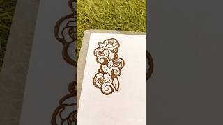 Easy leaf Mehndi trick for beginners ll henna design tutorial #leaf #shorts #viralshorts #art #leaf