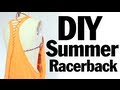 DIY Racerback Muscle T-shirt Recon, Summer Music Festival Fashion