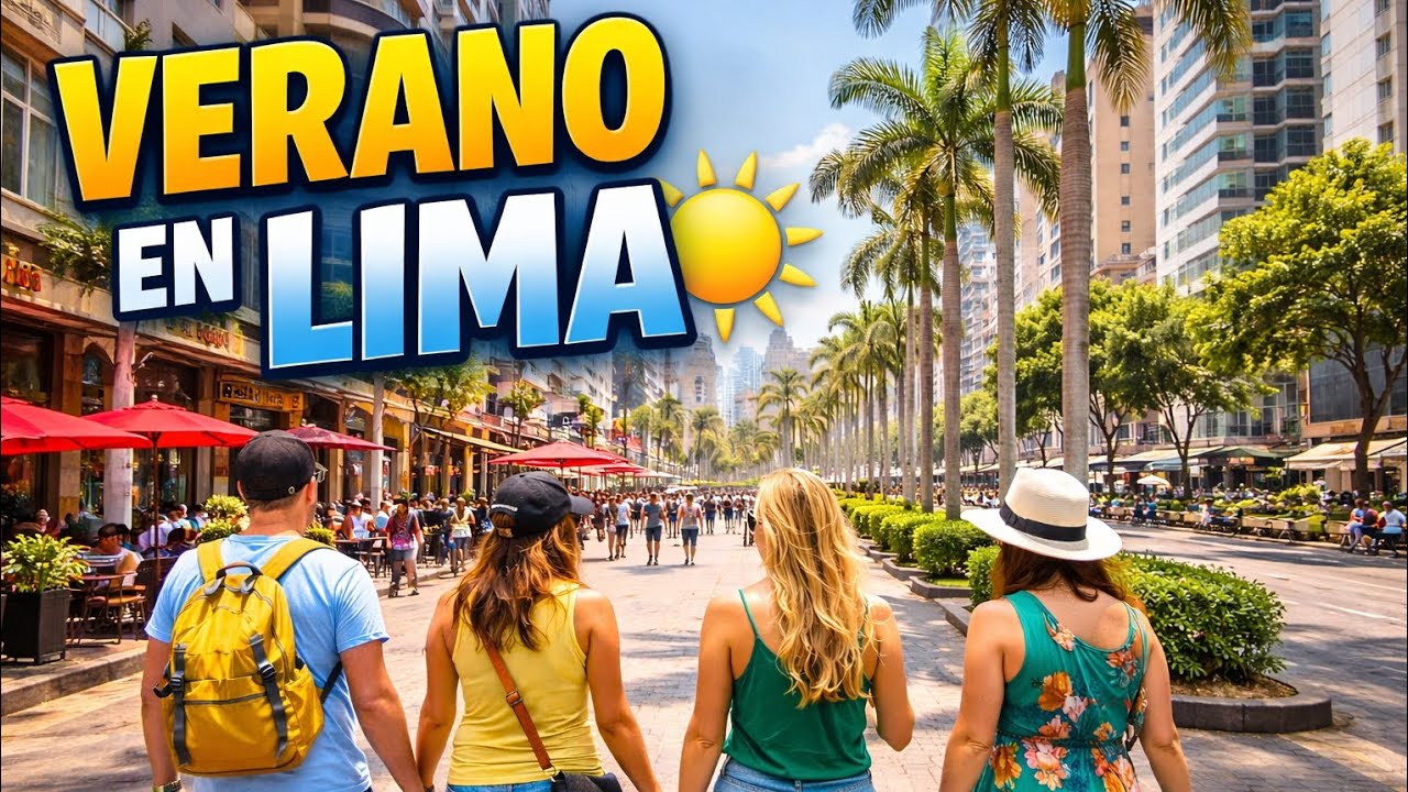 ASÍ SE VIVE EL VERANO EN LIMA ☀️ | WALKING TOUR 🇵🇪 | PERÚ 4K 