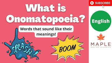 What is Onomatopoeia? ► Words that sound like their meanings! | Learn English