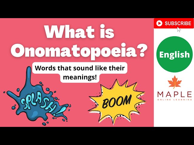 What Is Onomatopoeia - Words That Sound Like Their Meaning