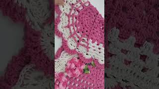 jogo de banheiro flor econômico 150 reais #crochet #croche #short