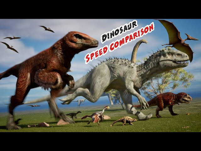 Dinosaur Speed Showdown in 3d |  Dinosaur Speed Showdown | Back to the past class=
