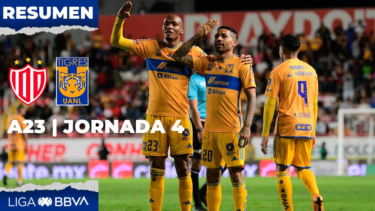 Resumen y Goles | Necaxa vs Tigres | Liga BBVA MX | Apertura 2023 ...