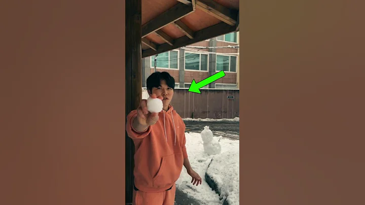 You Won't Believe How Fast This Baseball Player Throws a Snowball! #shorts #shortvideo