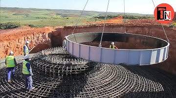 Wind Turbine Farm Installation. Amazing Process On Next Level.