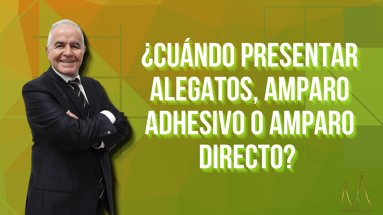 ¿Cuándo presentar alegatos, amparo directo o amparo adhesivo?
