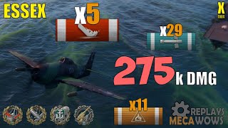 Essex 5 Kills &amp; 275k Damage | World of Warships Gameplay