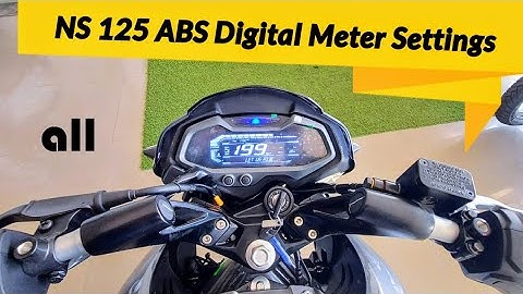 2025 Bajaj Pulsar NS125 ABS Digital Meter all Settings explained like Time Set , Bluetooth , Trip !