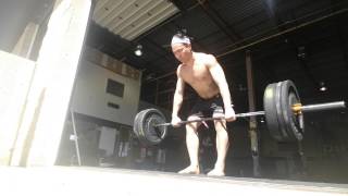 20150415 - 2 pcleans, 3 hang cleans, 3 fsq @ 155#