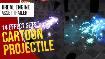 Cartoon Projectile VFX - Stylized Effects for Unreal Engine 5 (Trailer)