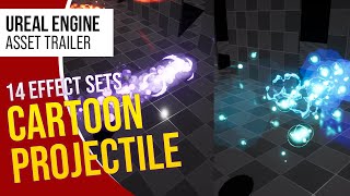 Cartoon Projectile VFX - Stylized Effects for Unreal Engine 5 (Trailer)