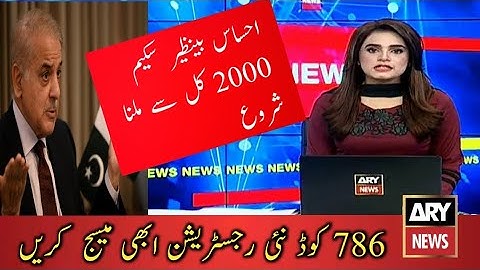 Ehsaas program 786 online check Registration | 786 program online Registration | Ehsaas program 2000