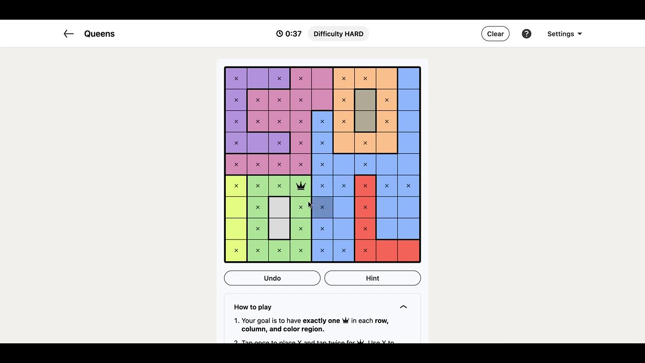 LinkedIn Queens Answer Today - Puzzle #640 | 30 January 2026