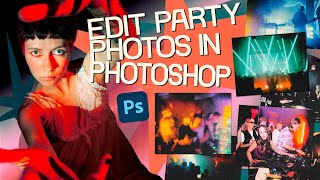 how to use Photoshop to edit party photos ✹ make them grunge using textures & threshold! screenshot 3