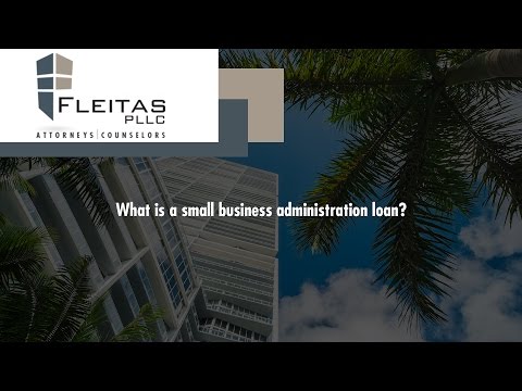 What is a small business administration loan?