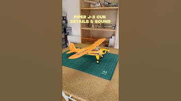😆 INCREDIBLE Piper J-3 Cub | DETAILS & SOUND  #aeromodelismo #rcplane  #drone #helicopter #plane