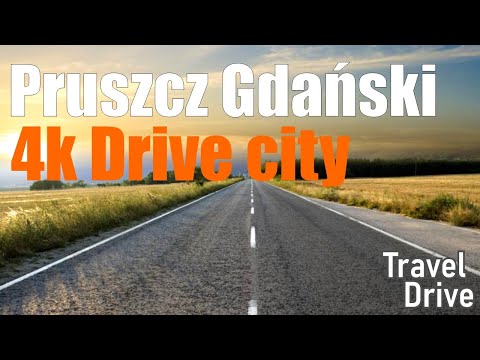 Pruszcz Gdański Poland 2021 video 4k drive car