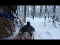 Выезд из зимовья домой.
