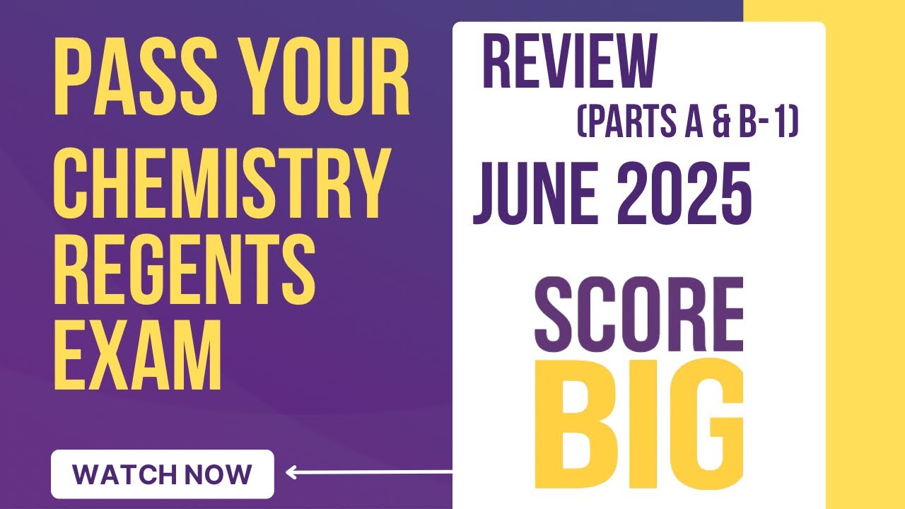 Regents Chemistry Exam Review June 2025 Mult Choice Questions Pts