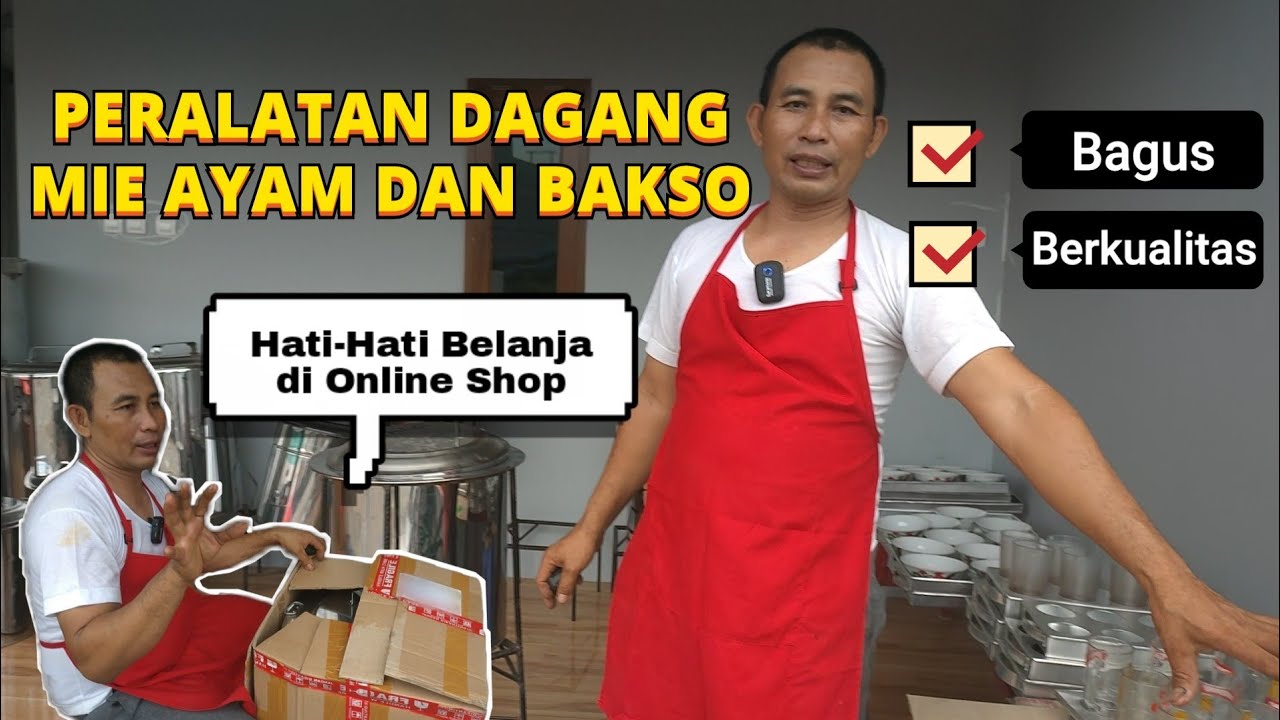 JANGAN SAMPAI SALAH!!! Ini Rekomendasi Peralatan Dagang Mie Ayam Bagus, Berkualitas, dan Awet
