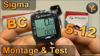 Montage, Bedienung & Testfahrt: Sigma BC 5.12 Fahrrad Computer / Tachometer mit 5 Funktionen screenshot 4