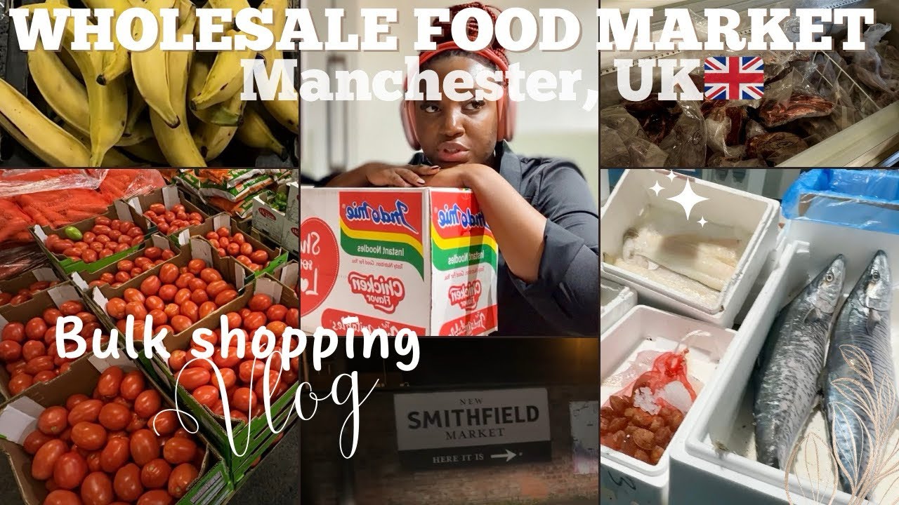 UK🇬🇧 LIVING: Went to the famous New Smithfield market in Manchester +bulk buying #wholesalemarket