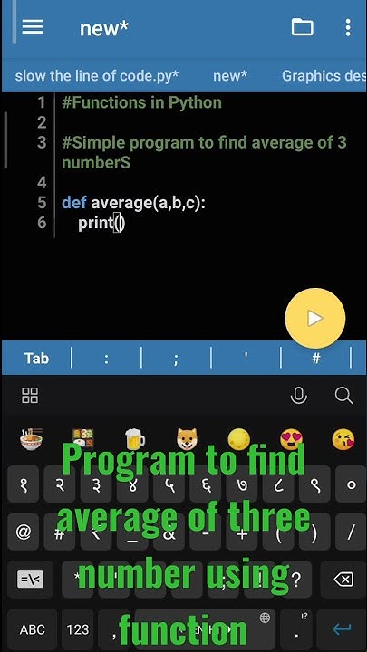Program to print the average of three numbers in Python | How to find ...