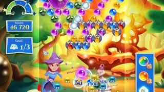 Bubble Witch 2 Saga Level 1915 with no booster & 12 bubbles left
