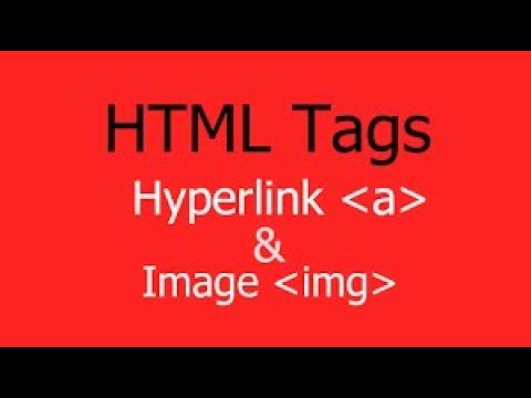 HOW to insert Hyperlink And image in HTML - YouTube