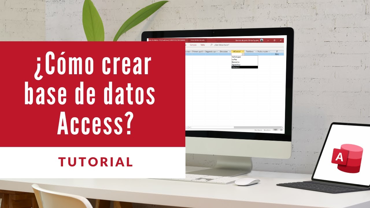 ¿Cómo crear base de datos access 2020? - YouTube