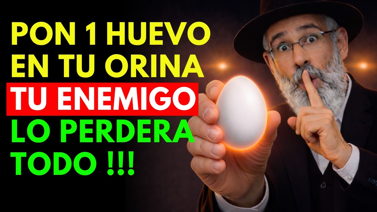 Pon un HUEVO en tu ORINA durante 3 DÍAS y tu ENEMIGO estará ACABADO | Sabiduría Judía