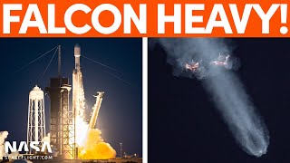 Beautiful Sunset Launch for SpaceX Falcon Heavy / USSF-67