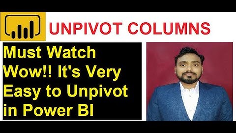 pivot and unpivot in power bi | power bi pivot move data from rows to columns | part 11