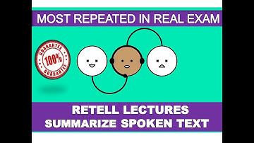 PTE RETELL LECTURE AND SUMMARIZE SPOKEN TEXT WITH 90 SCORES ANSWERS🔥