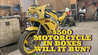 $500 Yamaha FZR600R in boxes, can it be saved?