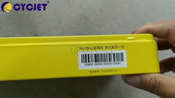 CYCJET High Resolution Barcode QR Code Inkjet Coding Printer Machine for Metal Can Case coder ALT500